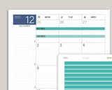 Month View Washi for Hobonichi Cousin HTL15