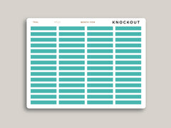 Single Day Month View Washi for Hobonichi Cousin HTL17