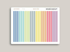 Three Day Month View Washi for Hobonichi Cousin HTL19