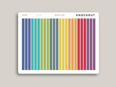 Three Day Month View Washi for Hobonichi Cousin HTL19