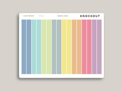 Three Day Month View Washi for Hobonichi Cousin HTL22
