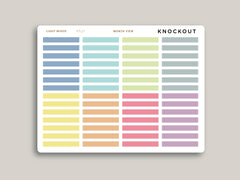 Single Day Month View Washi for Hobonichi Cousin HTL17