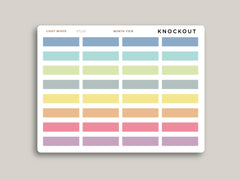 Single Day Month View Washi for Hobonichi Cousin HTL20