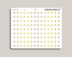 Yellow Moon Phase Icon Planner Stickers FQ54