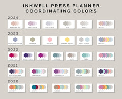 FLEX 3 Hexagon Checklist Planner Stickers for 2022 inkWELL Press Planners IWP-E13F