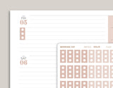 FLEX 3 Hexagon Checklist Planner Stickers for inkWELL Press Planners IWPS13
