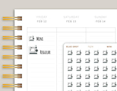 Sewing Machine Icon Planner Stickers FQ74