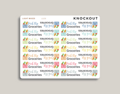Pick Up Groceries Planner Stickers for MakseLife Planners  light mixed