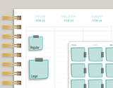 Sticky Note / Post It Note Planner Stickers for MakseLife Planner U107 / R81