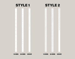 CUSTOM Week View Time Strip Planner Stickers for Hobonichi Cousin Planner HTL23C