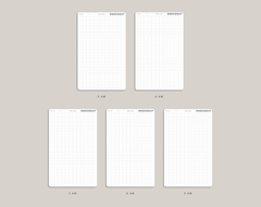 Week View Time Strip Planner Stickers for Hobonichi Cousin Planner HTL23