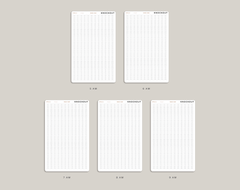 Week View Time Strip Planner Stickers for Hobonichi Cousin Planner HTL23