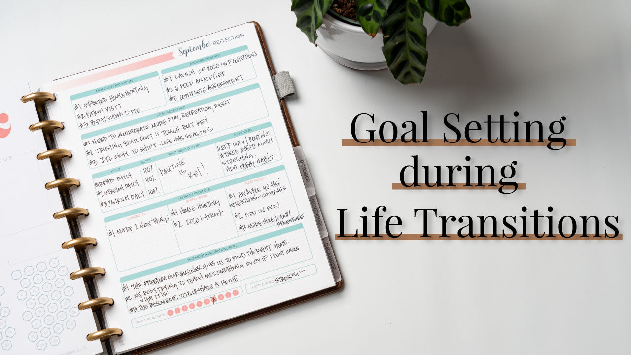 Goal Setting During Transitional Periods | Reflect & Goal Set September 2019