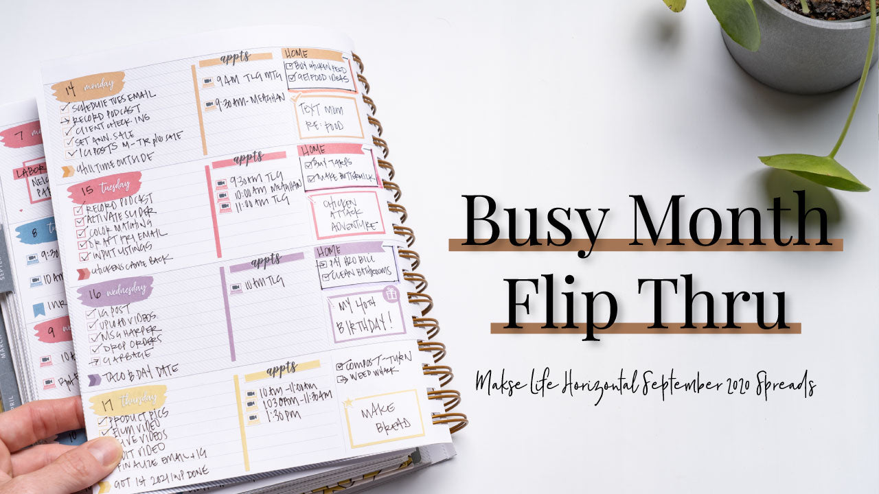 Busy Month Planner Spreads