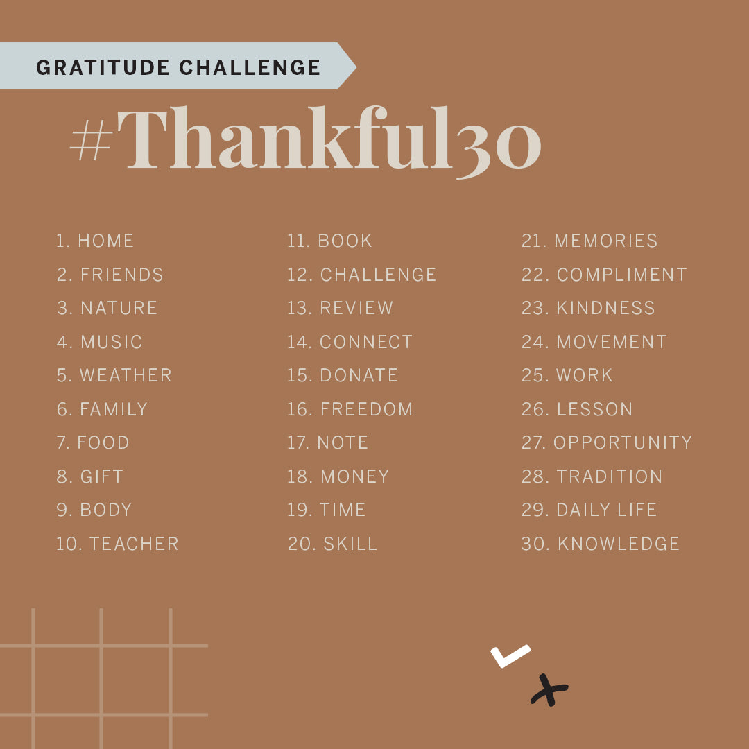 Top 10 Tips for Gratitude Journaling & Thankful 30 Gratitude Challenge