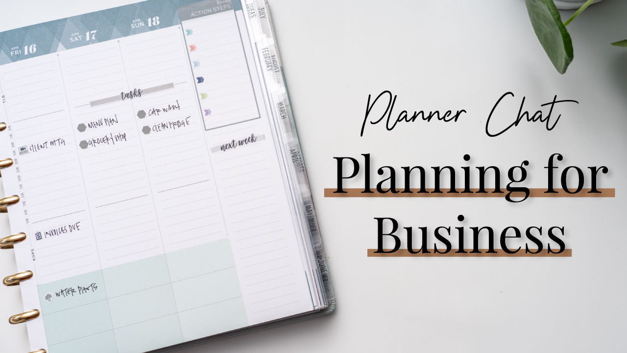 Planner Chat | Using Your Planner for Business & Personal with Crystal