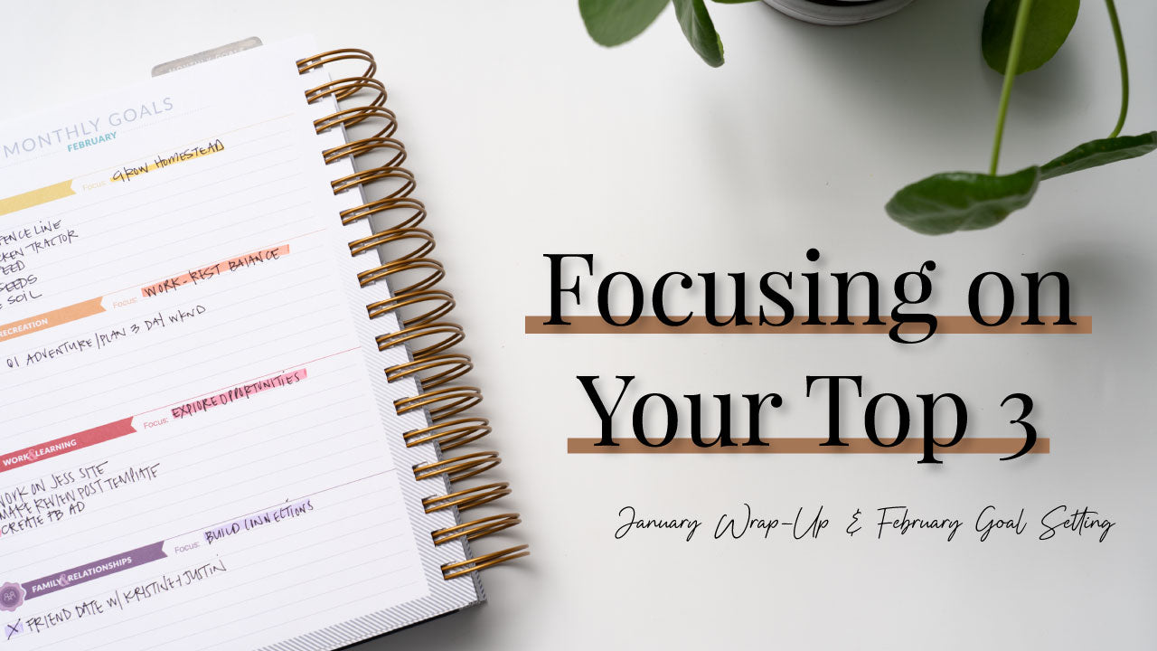 Focusing on My Top 3 | January 2021 Wrap-Up & February Goal Setting