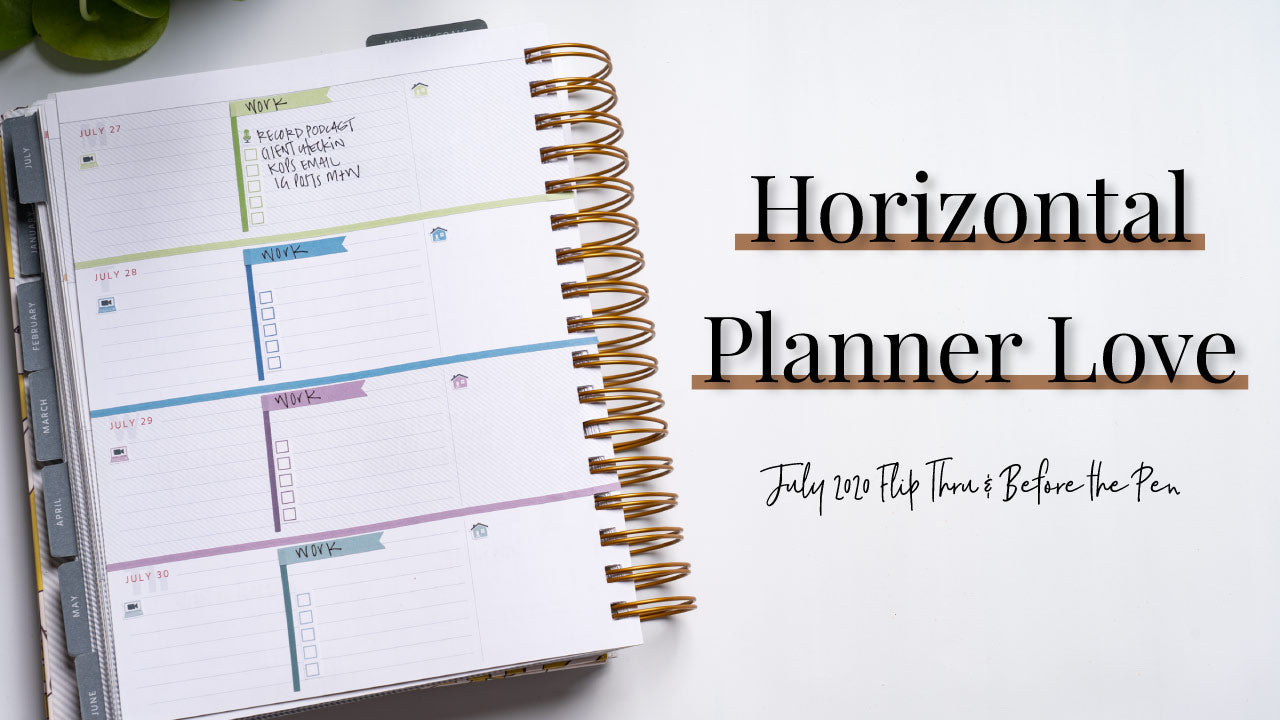 New Planner Spread Layouts | July Flip Thru