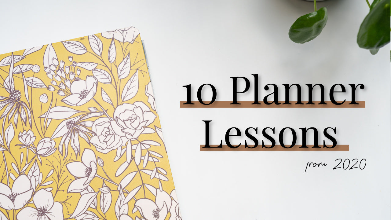 10 Planner Lessons from 2020