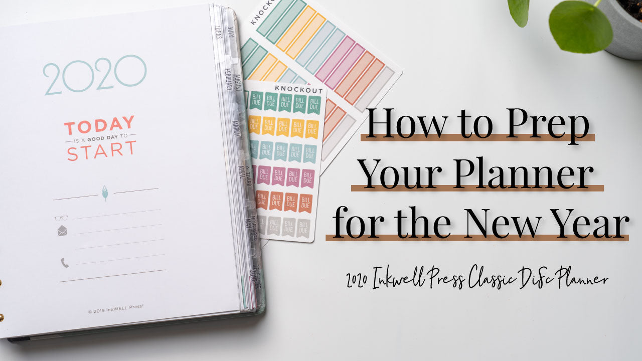 How to Prep Your Planner for the New Year | Inkwell Press Disc Planner