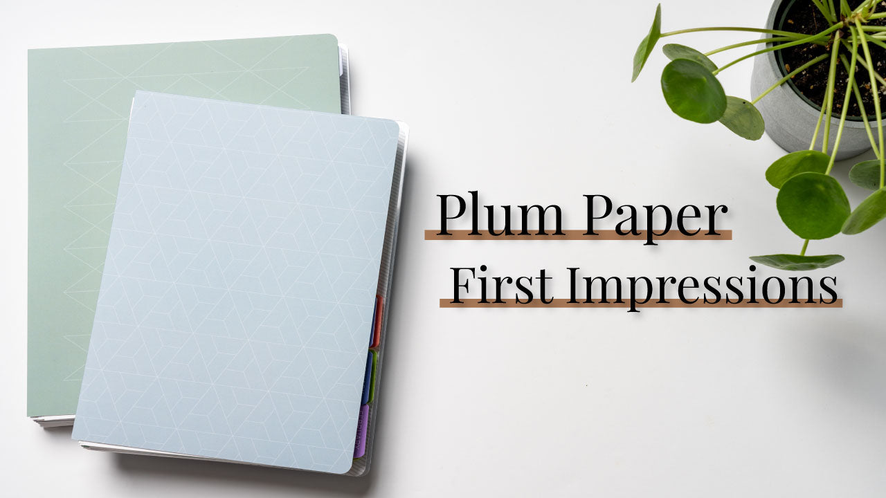 Plum Paper Planner First Impressions