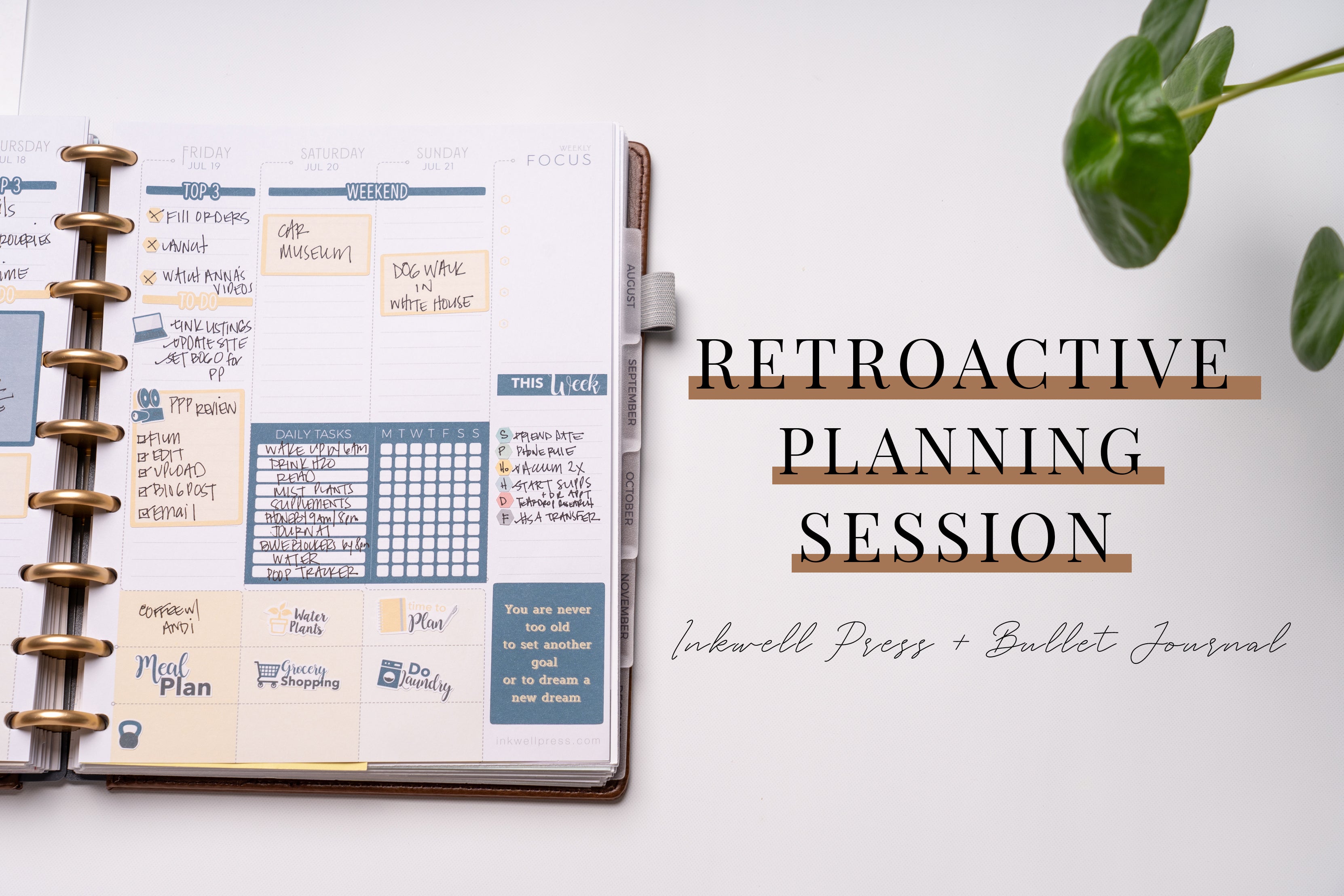 Retroactive Planning Session | IWP + BUJO