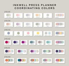 Outlined 6 Hexagon Checklist Planner Stickers for inkWELL Press Planners IWPL16