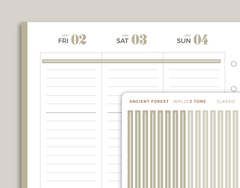 2 Tone CLASSIC Divider Washi Strip Stickers for inkWELL Press Planners IWPL20