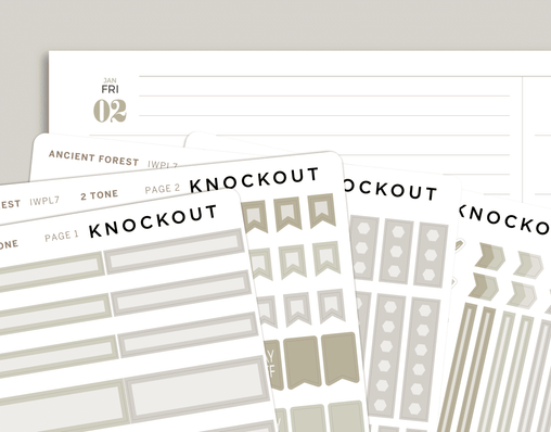 2 Tone Flex Functional Sampler Kit for inkWELL Press Planners IWPL7