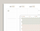 2 Tone Mini Hexagons Stickers for inkWELL Press Planners IWPS8