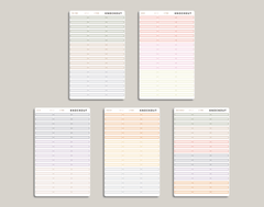 2 Tone Single Line Box Stickers for inkWELL Press Planners IWPL10