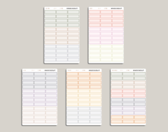 2 Tone Quarter Box Stickers for inkWELL Press Planners IWPL12