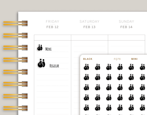 Bowling Sports & Fitness Planner Stickers FQ79