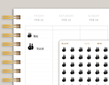 Bowling Sports & Fitness Planner Stickers FQ79