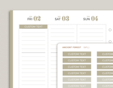 CUSTOM Classic Header Stickers for inkWELL Press Planners IWPL1C