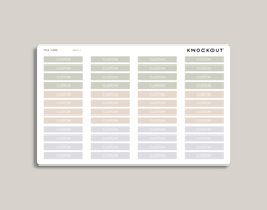 CUSTOM Classic Header Stickers for inkWELL Press Planners IWPL1C