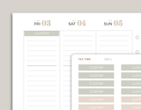 CUSTOM Classic Header Stickers for inkWELL Press Planners IWPL1C