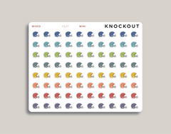 Football Helmet Sports & Fitness Planner Stickers FQ77