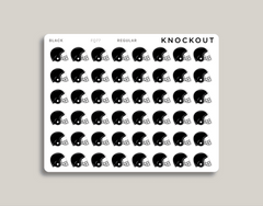 Football Helmet Sports & Fitness Planner Stickers FQ77