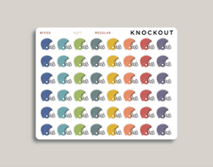 Football Helmet Sports & Fitness Planner Stickers FQ77