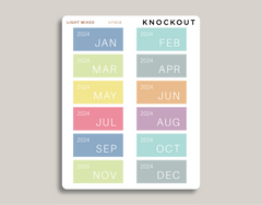 MONTH View Name Covers for Hobonichi Cousin HTM18