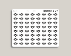 Pickleball Racket Sports & Fitness Planner Stickers FQ76