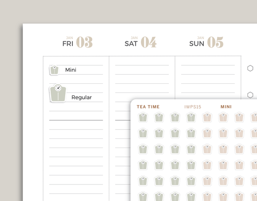 Scale Icon Planner Stickers for inkWELL Press Planners IWPS15