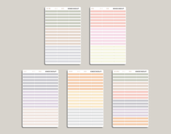 Solid Single Line Box Stickers for inkWELL Press Planners IWPL10