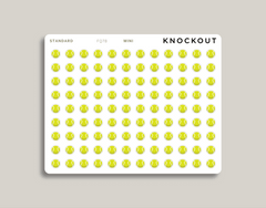 Tennis Ball Sports & Fitness Planner Stickers FQ78