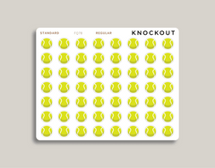 Tennis Ball Sports & Fitness Planner Stickers FQ78