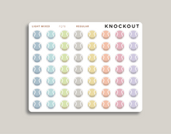 Tennis Ball Sports & Fitness Planner Stickers FQ78