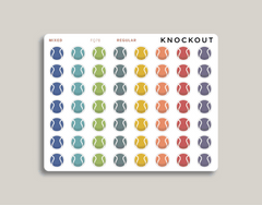 Tennis Ball Sports & Fitness Planner Stickers FQ78