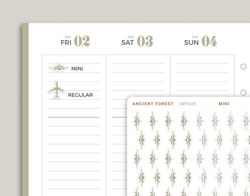 Airplane Icon Planner Stickers for inkWELL Press Planners IWPS45