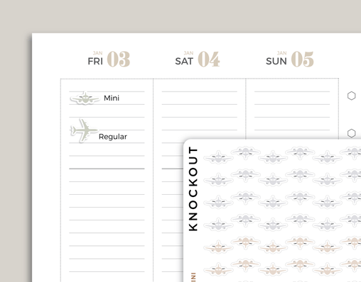 Airplane Icon Planner Stickers for inkWELL Press Planners IWPS45